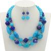 Noble Beaded Necklace Fashion Wear-resistant Ideal Gift Female Dangle Earrings Set