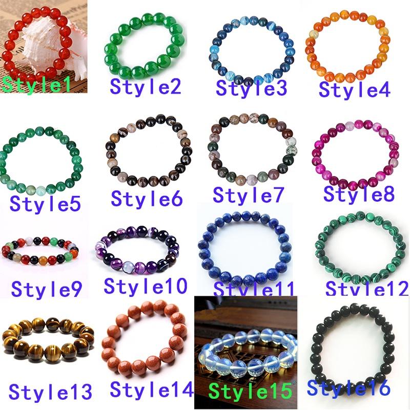 Versatile 6mm Natural Gemstone Round Beads Stretchy Bracelets For Every Occasion
