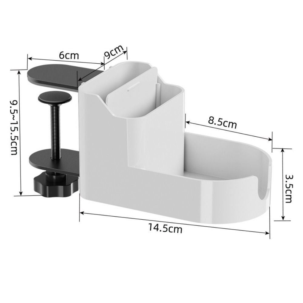 ABS Desktop Storage Box Height Adjustable Beverage Storage Rack  Under Desk Storage