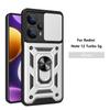 For Xiaomi Poco F5 Case Poco F5 Cover Poco F5 Magnetic Ring Holder Armor Phone Case Slide Camera Protect Back Cover