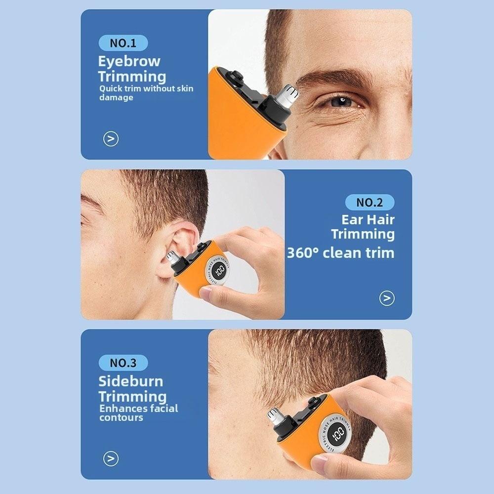 Rechargeable Electric Nose Hair Trimmer Pocket Design Nose Hair Remover Clipper Personal Grooming