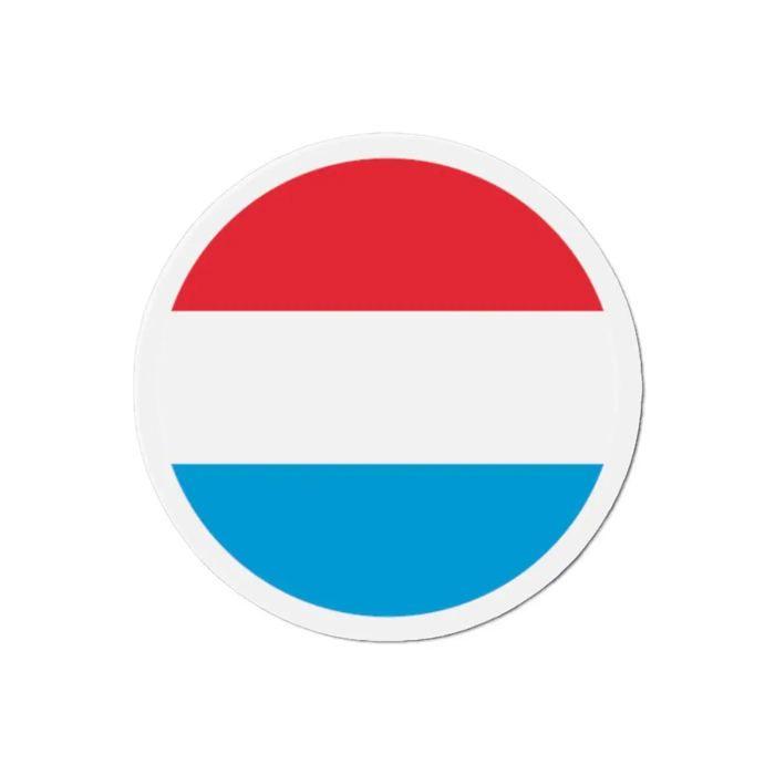 Aimant Rond - Luxembourg - 9 Cm - 50 Pièces - Multicolore - Résine Synthétique