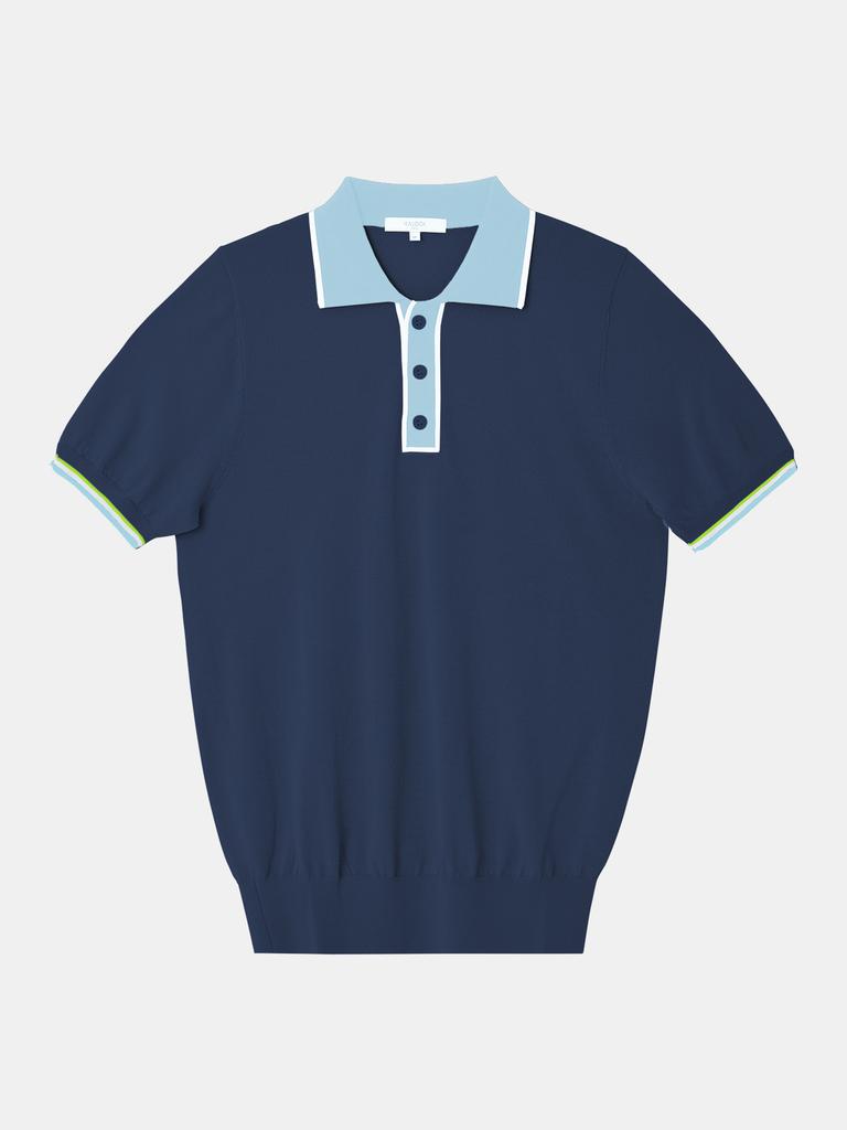 IKALOOK Life & Golf Button Collar Short Sleeve Knit Tee Cstee112