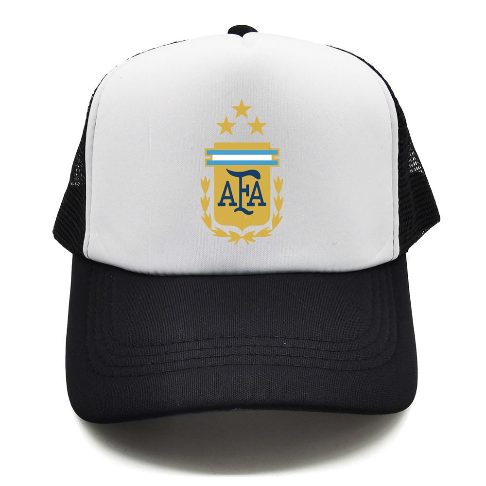 Gorras de Camionero Argentinas Unisex Gorra de Béisbol Fresca de Verano Unisex Malla Red Argentina 3 Estrellas Gorras