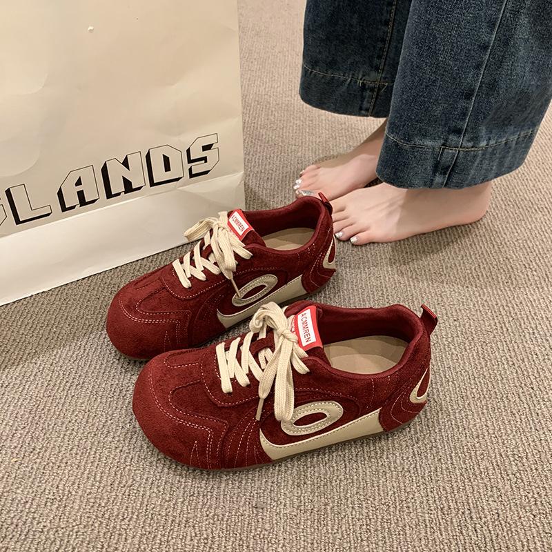 

Platform women s new autumn student versatile casual shoes sports board shoes increase height and ugly 35 красный