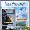 1pc Clear Plastic Window Bird Feeder - Strong Suction Cups Transparent Outdoor Bird House