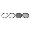 4 Pack Camera Filter Kit UV CPL Polarizer ND8 Black Mist 1 4 with 18 Layer Nano Coating CNC Aluminum Frame for DSLR