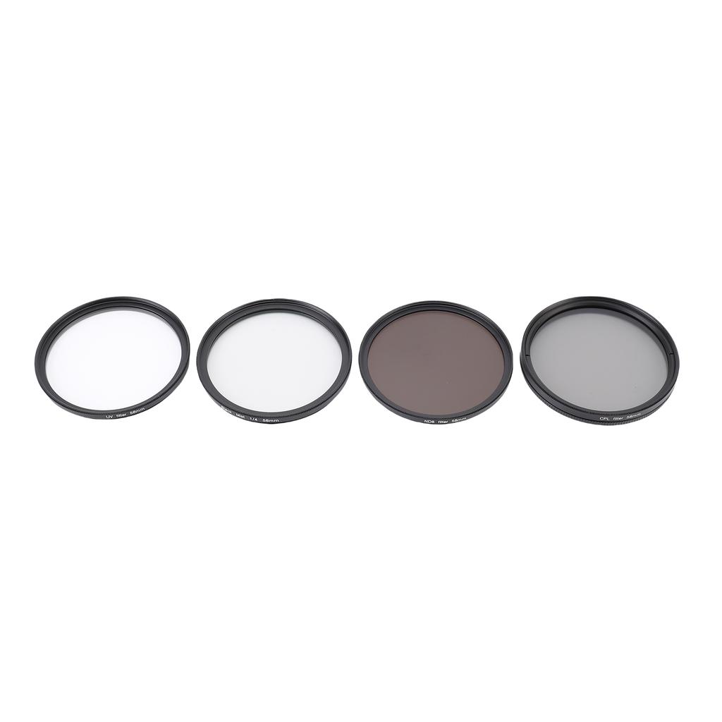 4 Pack Camera Filter Kit UV CPL Polarizer ND8 Black Mist 1 4 with 18 Layer Nano Coating CNC Aluminum Frame for DSLR
