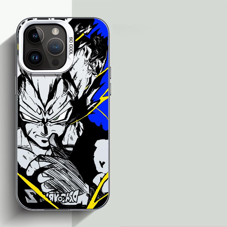 

Японское Аниме DBZ Крутой Чехол для Apple iPhone 16 15 11 13 14 Pro Max 12 16ProMax 15Pro Матовый Защита Объектива Гальванизированный Чехол для Телефона for iPhone 13 хаки
