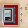 A4 Leder Loseblatt Dokumenten-Organizer