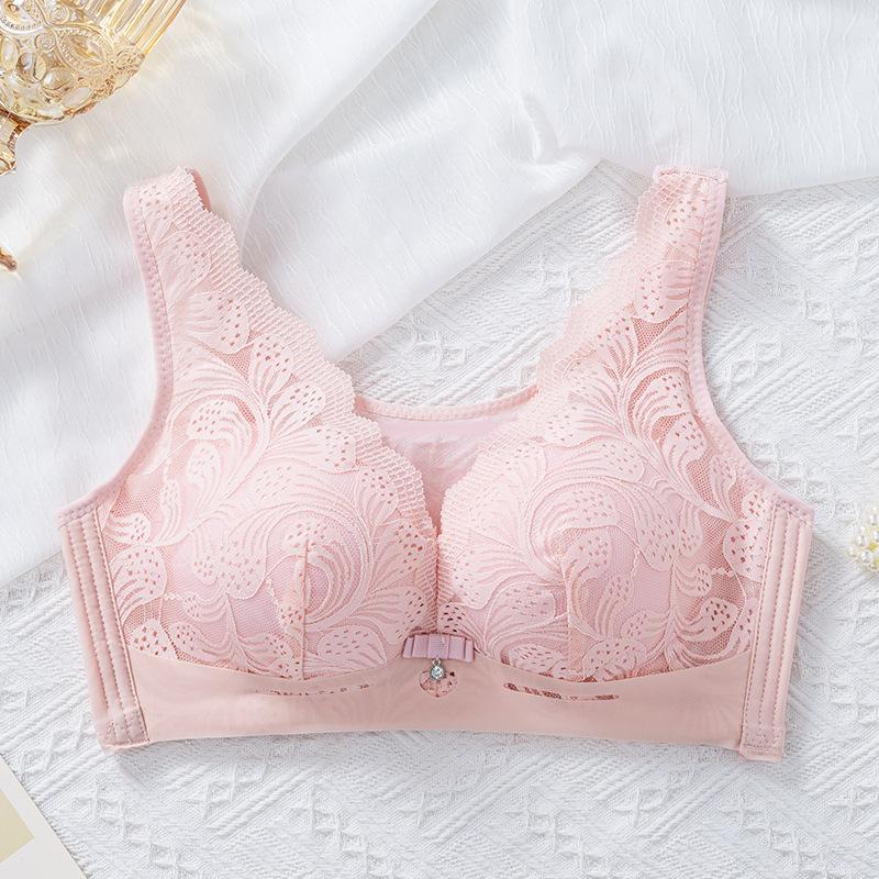 

Бюстгальтер против провисания, женский летний бюстгальтер без бретелек с ультратонкими чашками, размер плюс, без стальных косточек, коллекция и аксессуары 44/100D розовый