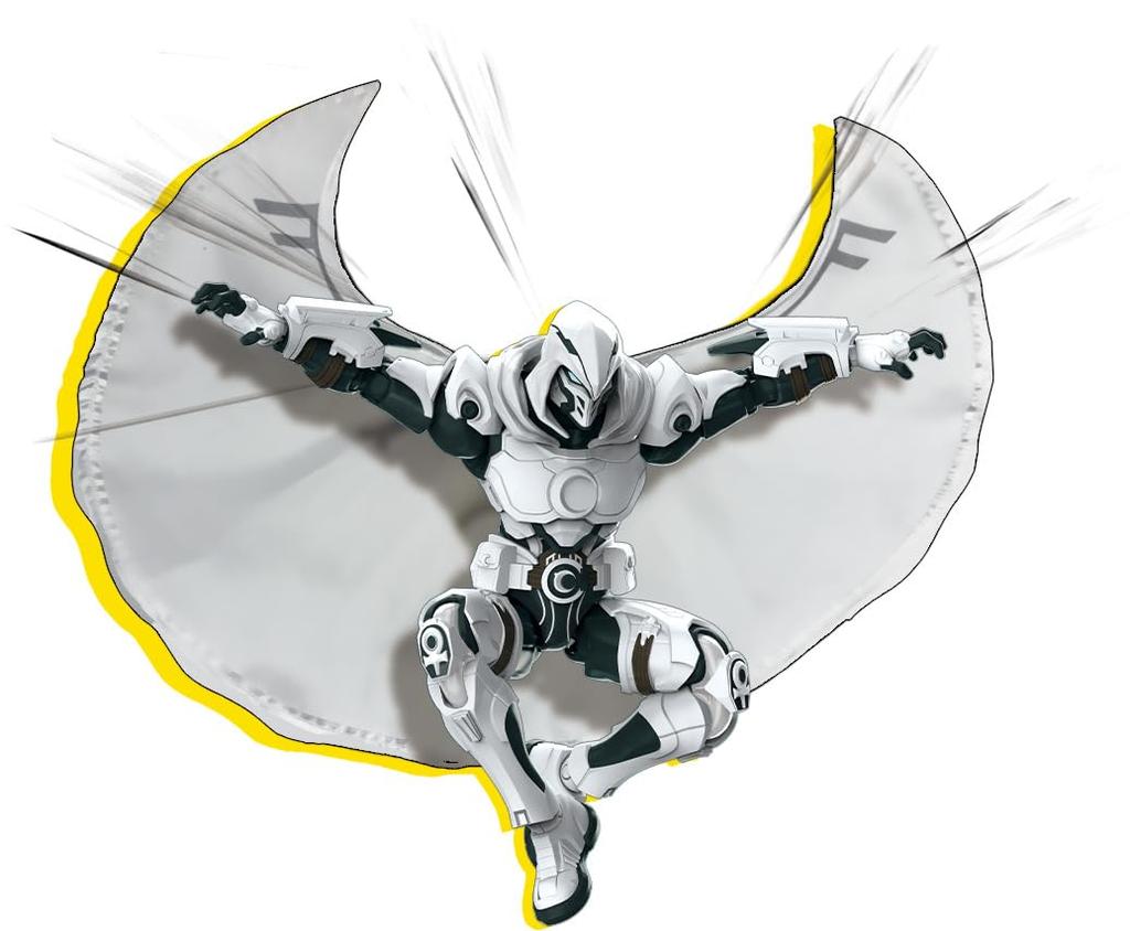 Blokees Marvel Rivals CC10 Moon Knight ABS Resin Assembly Plastic Model Kit