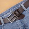 Men's Versatile Imitation Leather Belt with Alloy Pin Buckle for Jeans