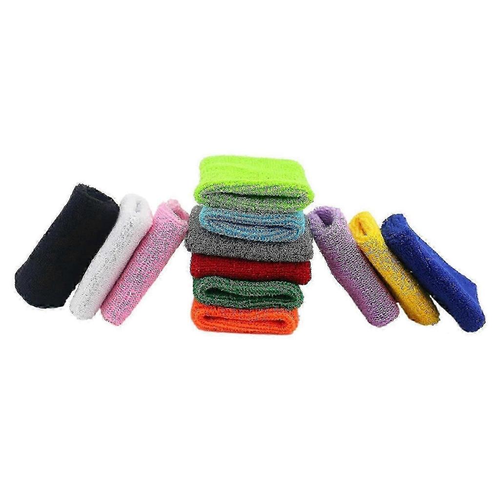 cotton sports wristband for basketball 12 pairs