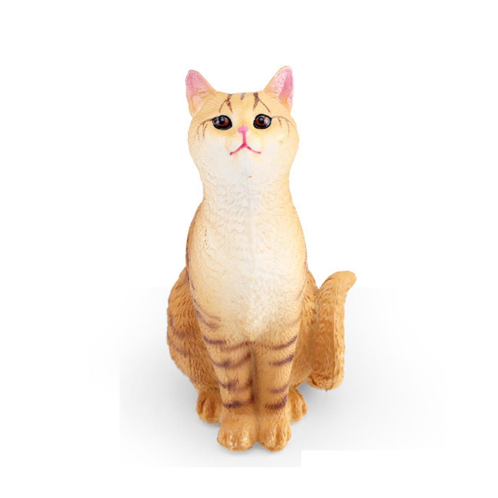PVC Realistic Pet Figurines Garfield Persian Cat Pastoral Cat Cat Statue Ornament Desktop Ornament