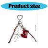 Fashionable Heart Accessory Keychain Stylish Bag Hanging Ornament Alloy Texture Suitable for Bags and Phones Decorating