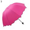 Lovely Women Lotus Leaves Anti UV Dome Parasol Outdoor Sun/Rain Folding Umbrella