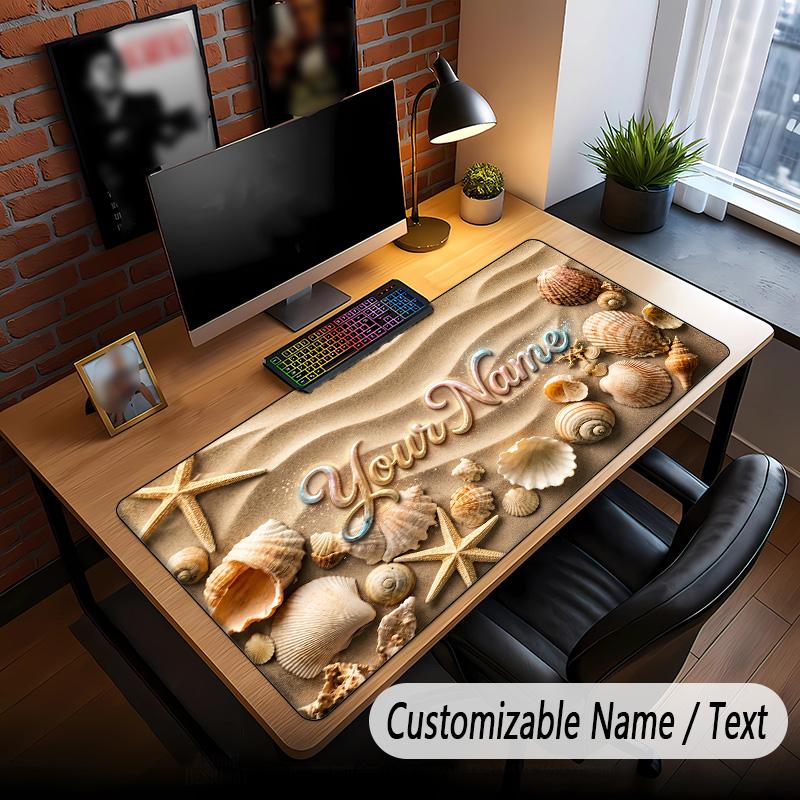 Sunset Landscape Theme Custom Mouse Pad Personalized With Name Text Customized Desk Mat For Office Home Decor