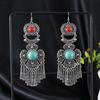 Luxury Rhinestone Pearls Ear Drop Zinc Zinc Alloy Ethnic Style Ear Studs Retro Tassel Earrings  Holiday