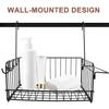 LEDMOMO Bathroom Hanging Basket, Wire Basket, Large Capacity, Steel, Rust-Resistant, for Bathroom, Kitchen, Washroom, Towels, Shampoo Bottles, Storage