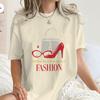 American Style Retro Movie Print T Shirt Women Y2K Basic T Shirts 100 Cotton Crew Neck Hip Hop Tee Shirt