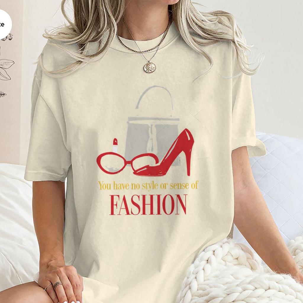 American Style Retro Movie Print T Shirt Women Y2K Basic T Shirts 100 Cotton Crew Neck Hip Hop Tee Shirt