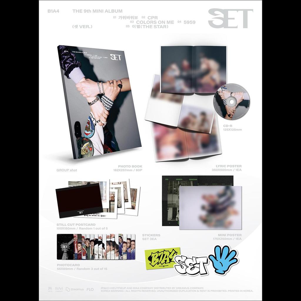 B1A4 [SET] 9th Mini Album (One ver. / Two ver. / Three ver.) + Free Gift
