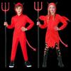 Kids' Red Devil Satan Cosplay Costume