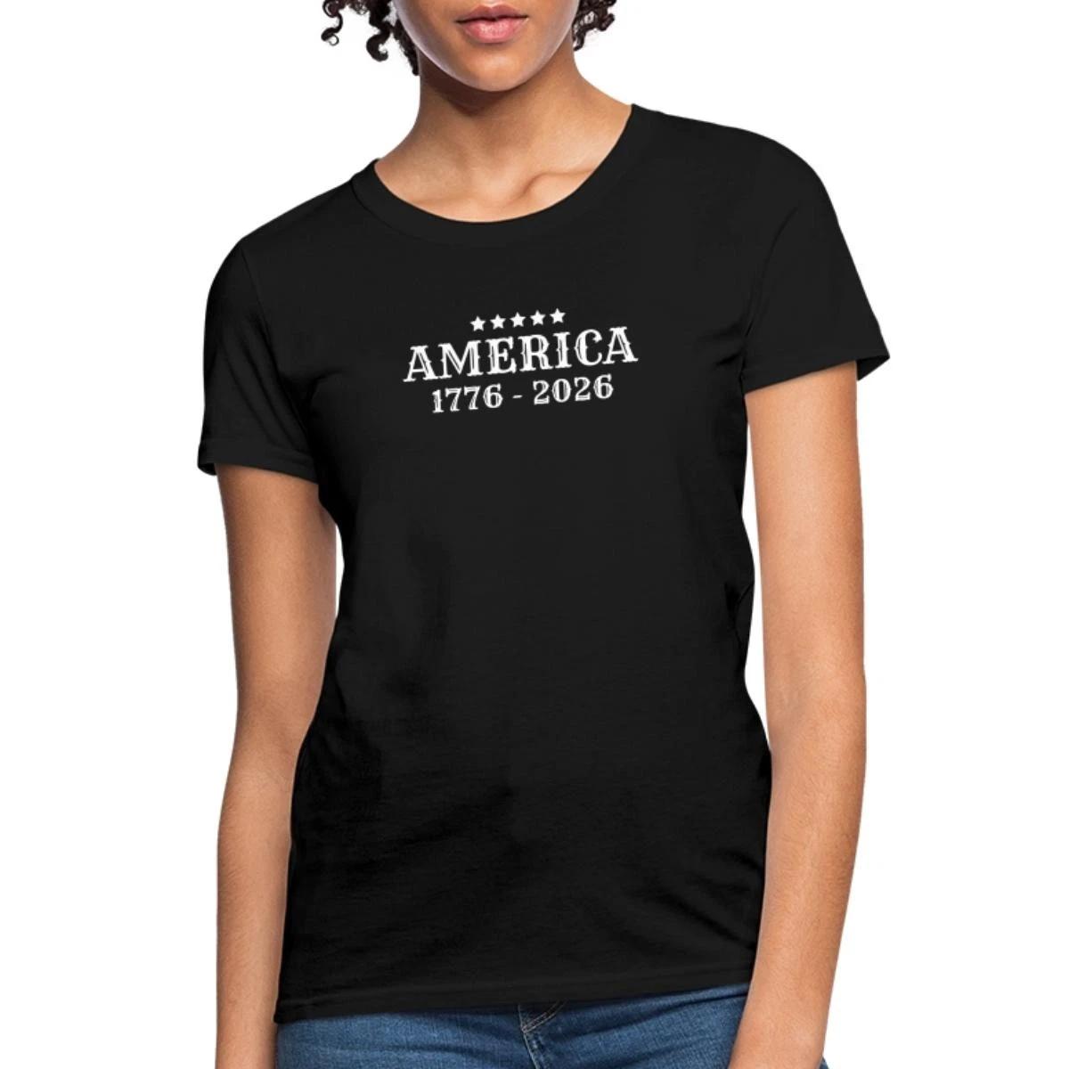 America 1776-2026 With Stars 250th Anniversary Women s T-Shirt S