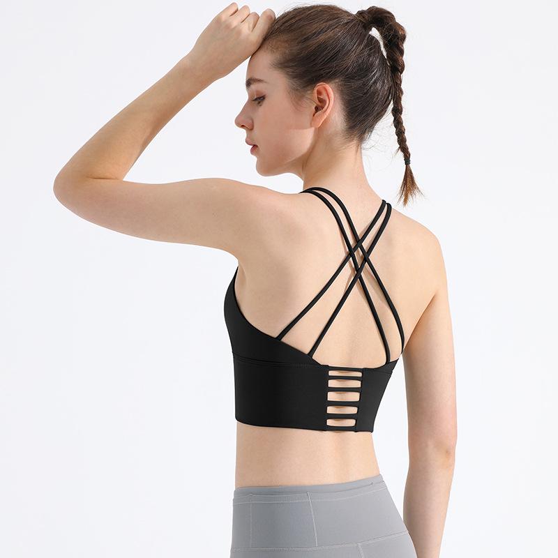 Reggiseno Sportivo Antiurto con Schiena Incrociata - Senza Ferretto, Modellante, Perfetto per Yoga e Corsa