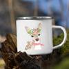 Cute Animal Horse Deer Print Mugs Creative Drink Coffee Milk Cups Kawaii Kids Animal Theme Party Juice Enamel Mug Gift for Child