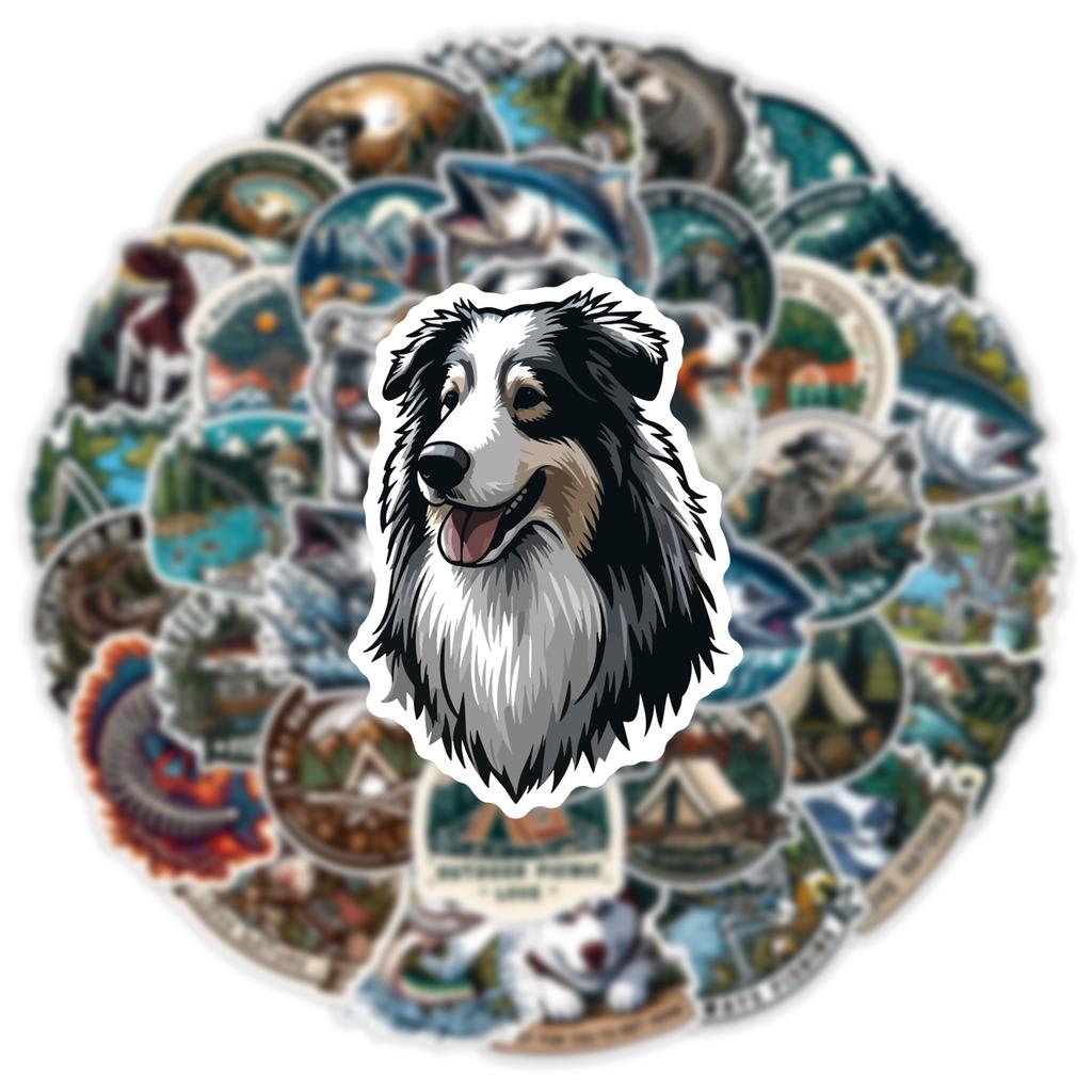 10/50 PEZZI Adesivi Cool Outdoor Teschio Pesca Lua Lure Pesca Graffiti Adesivi per Fai da Te Bagagli Laptop Moto Bicicletta Sticke
