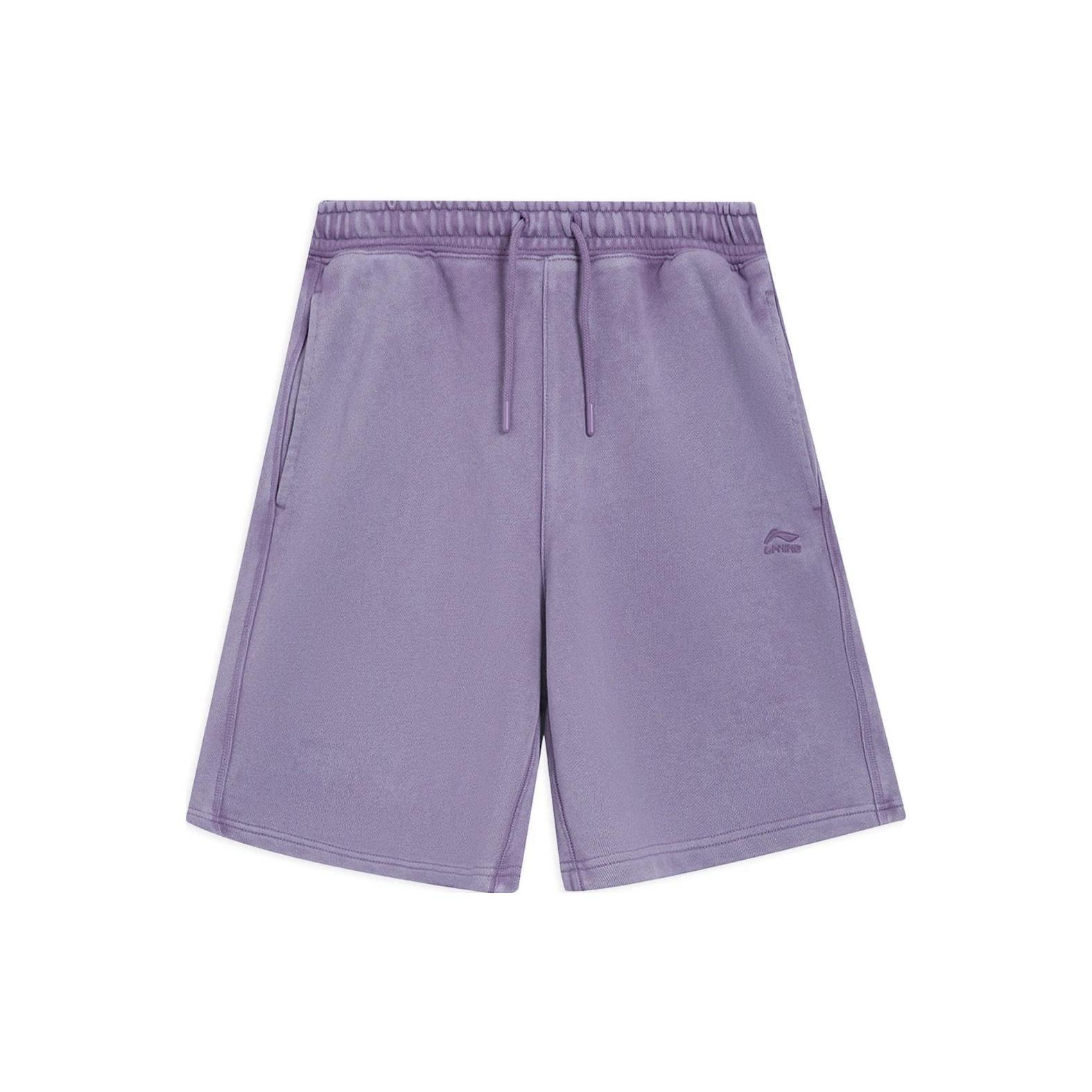 Li-Ning Embroidered Shorts Purple Men s AKSS315-7 XL