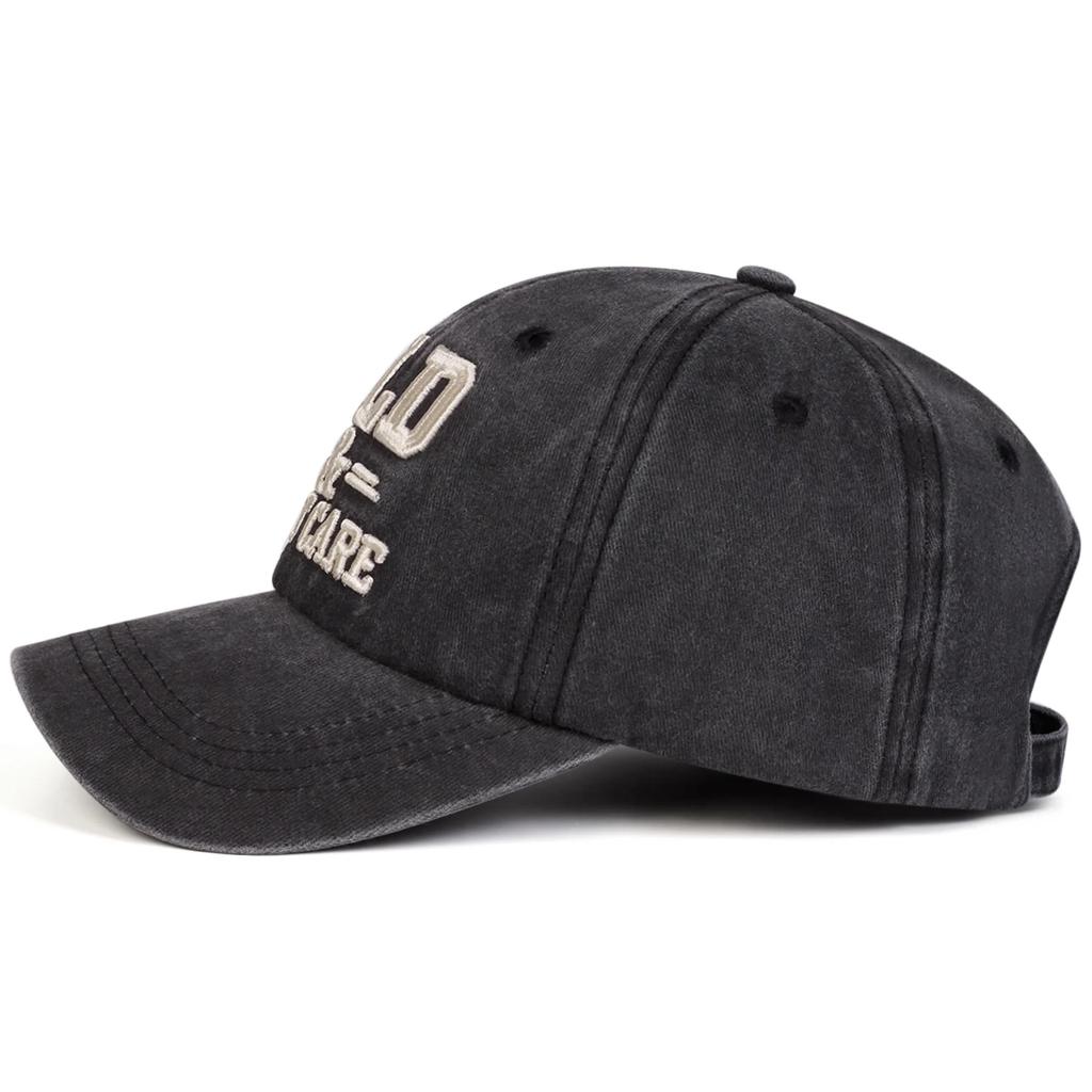 Berretti da Baseball Unisex con Ricamo di Lettere OLD & DON'T CARE Primavera Autunno Outdoor Regolabili Cappelli Casual Cappello Parasole Cappello Sportivo