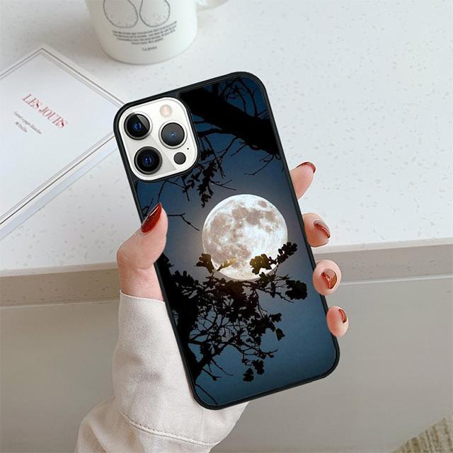 Coque de téléphone Lune de Forêt Pour iPhone 17 Air 14 15 16 13 12 Housse Pour Apple iPhone 17 Air 14 15 16 Pro Max 6S Plus Coque