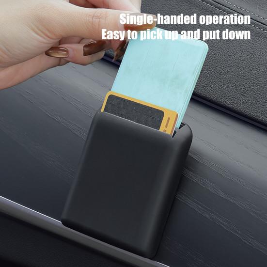 Yousheng Card Storge Case, Car Seat Side Pocket Organizer, Mini Sticky Storage Bag for Auto Door Window Console, Vehicle Seat Gap Filler for Highway