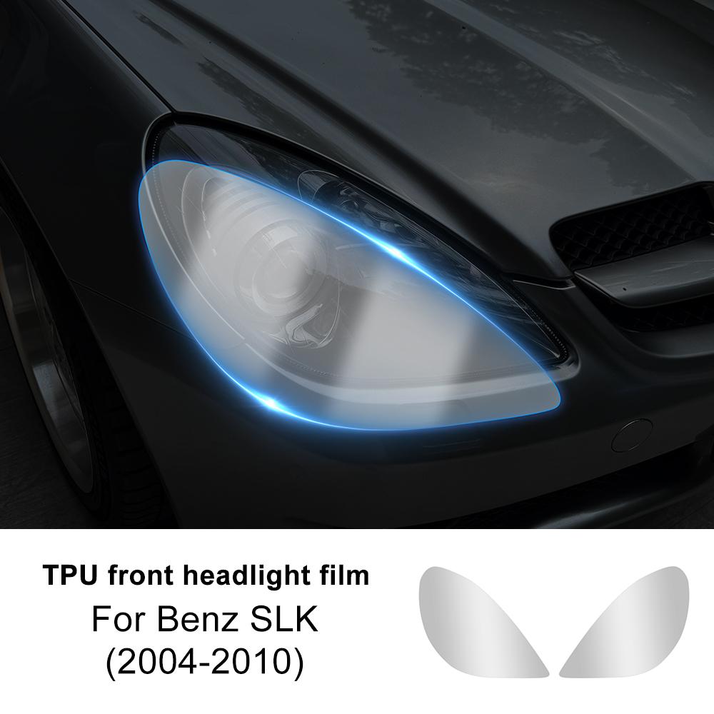 TPU Car Headlight Film For Mercedes Benz SLK R171 2004 2005 2006 2007 2008 2009 2010 Paint Protection Anti-scratch Accessories