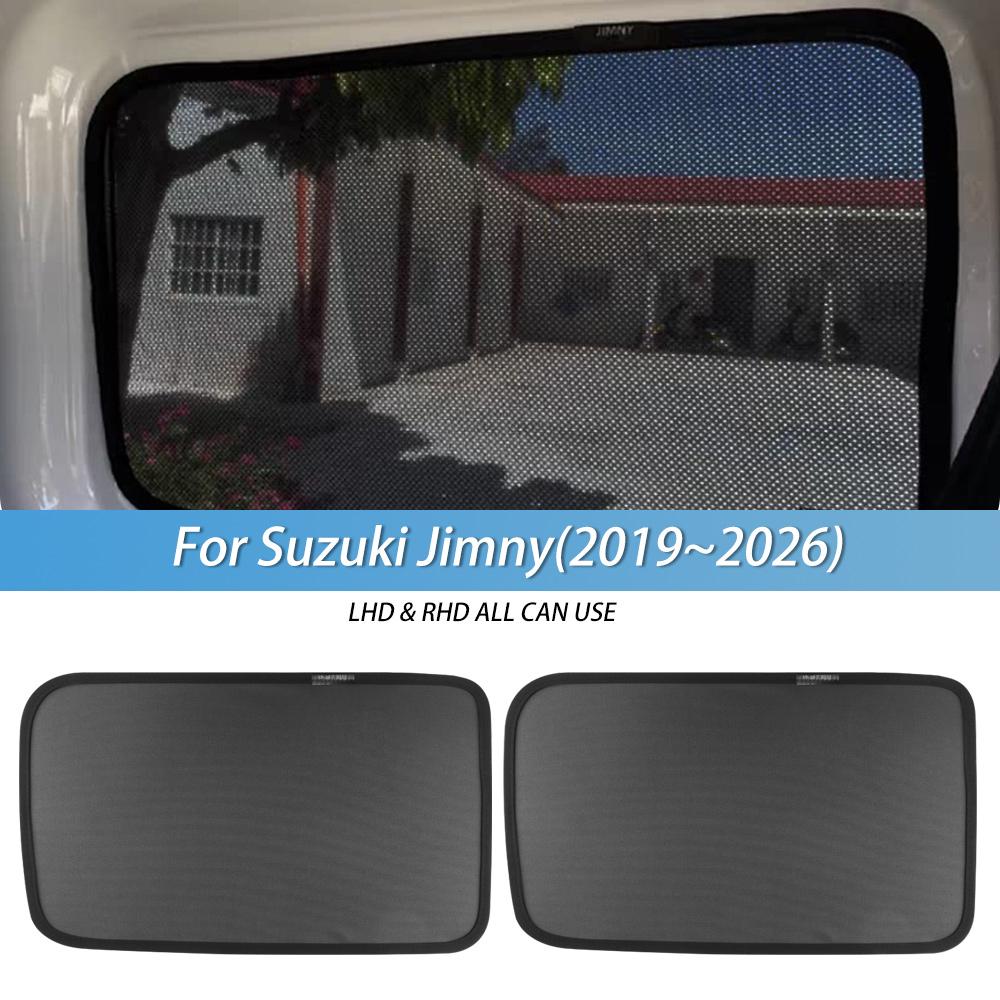 Tendalino Parasole in Rete Magnetica per Finestrino Auto per Suzuki Jimny JB64 JB74 JC74 2019-2024 2025 2026 3/5 Porte Finestrino Anteriore Posteriore Laterale Posteriore