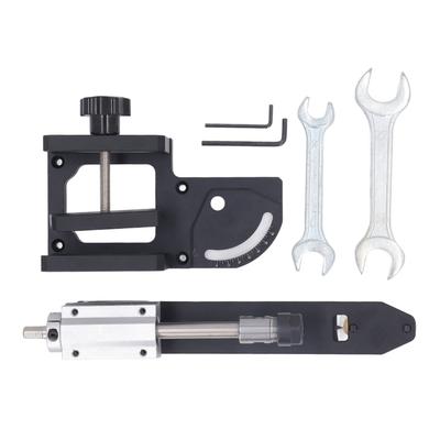 Hole Puncher Dowel Jig Adjustable Angle Aluminum Alloy Woodworking Drill Guide Tool for Round Rod and Pipe