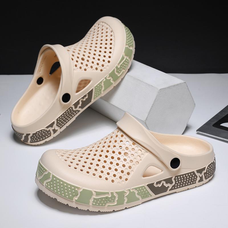 Fashion 2025 Men Fashion Beach Sandals Thick Sole Slipper All-match Outdoor Waterproof Anti-Slip Sandals Casual Walking Shoes for Men