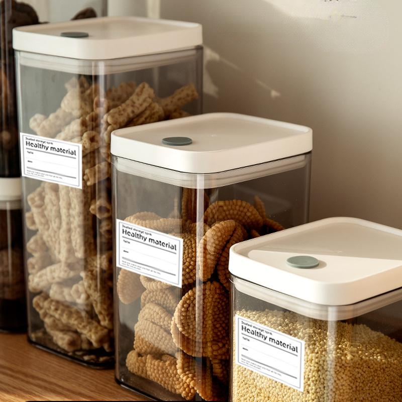 Barattolo per Zucchero Alimentare Sigillato Trasparente Scatola per Cereali Vari Spezie Contenitore di Stoccaggio da Cucina Barattolo per Peperoncino Contenitore di Stoccaggio Nuovo