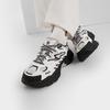 FILA Fern Sneakers Abrasion Resistant Height Increasing Low top Chunky Sneakers Women's White Gray F12W441119FSV