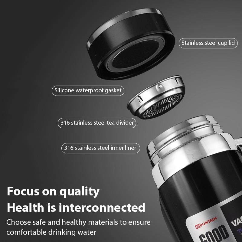 Thermal Water Bottle Office Outdoor Keep Cold and Hot Water Coffee Tea Thermos Bottle Vacuum Flasks Stainless Steel Thermos Cup