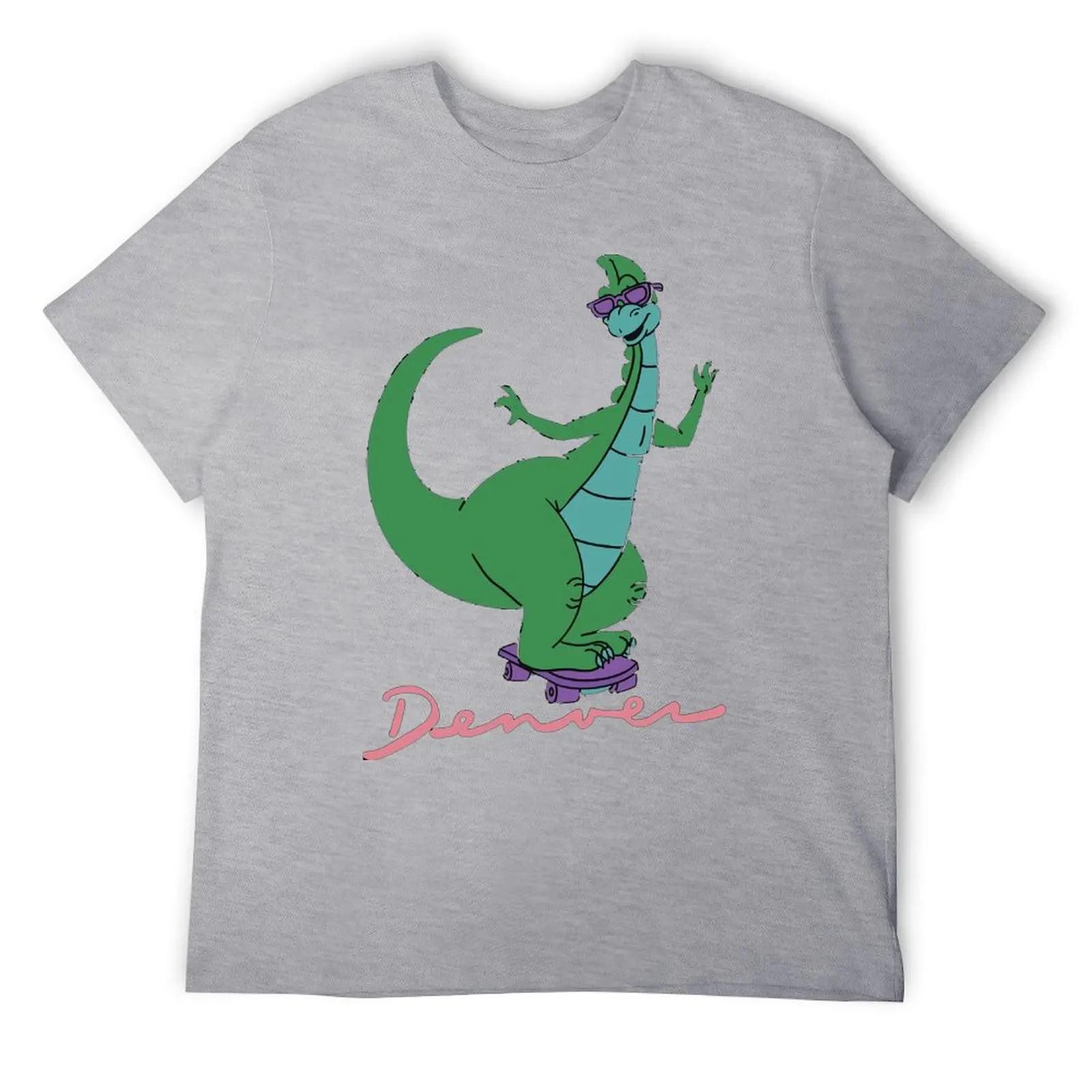 

Denver The Last Dinosaur Mouse Pad For Sa T-shirt Harajuku Sport Top Tee Funny Graphic Travel Graphic USA Size L