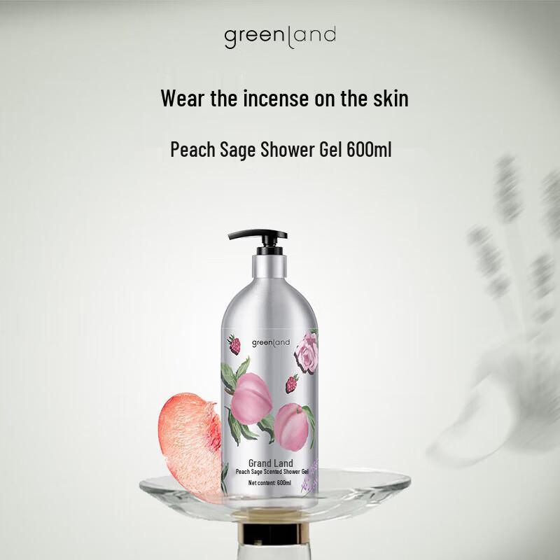 Grande Terre Peach & Sage Scented Shower Gel