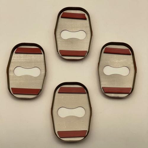 MEKOMEKO Nissan X-TRAIL New Model X-TRAIL 4th Generation T33 Striker Cover Door Lock Cover Plating Accessory Interior Parts Stainless Steel 4PCS July