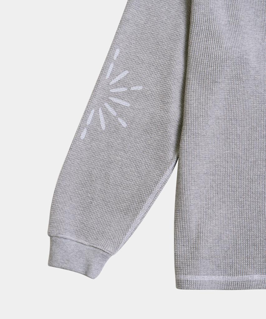 HELLO SUNRISE Sunlight Waffle L/S_Gray