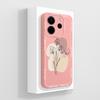 Per Custodia Telefono Redmi Note 14 4G Versione Europa Farfalla Funda Cover Posteriore Morbida in Silicone Liquido Per Protezioni Telefono Redmi Note14