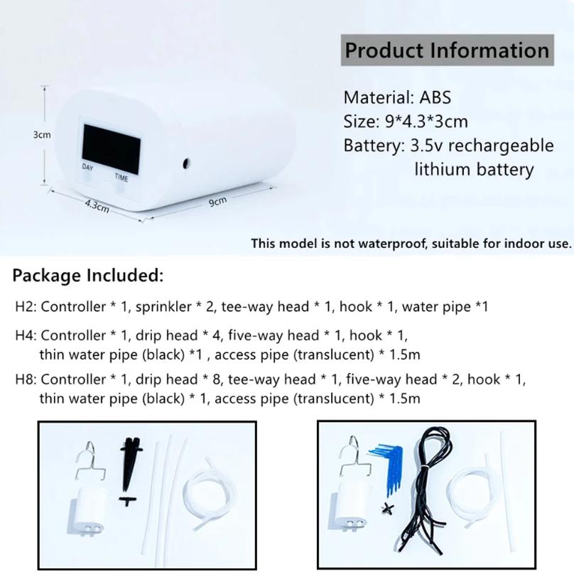 Automatic Watering Pump Controller Intelligent Flowers Plants Sprinkler Drip Irrigation Device Pump Timer System Garden Tools