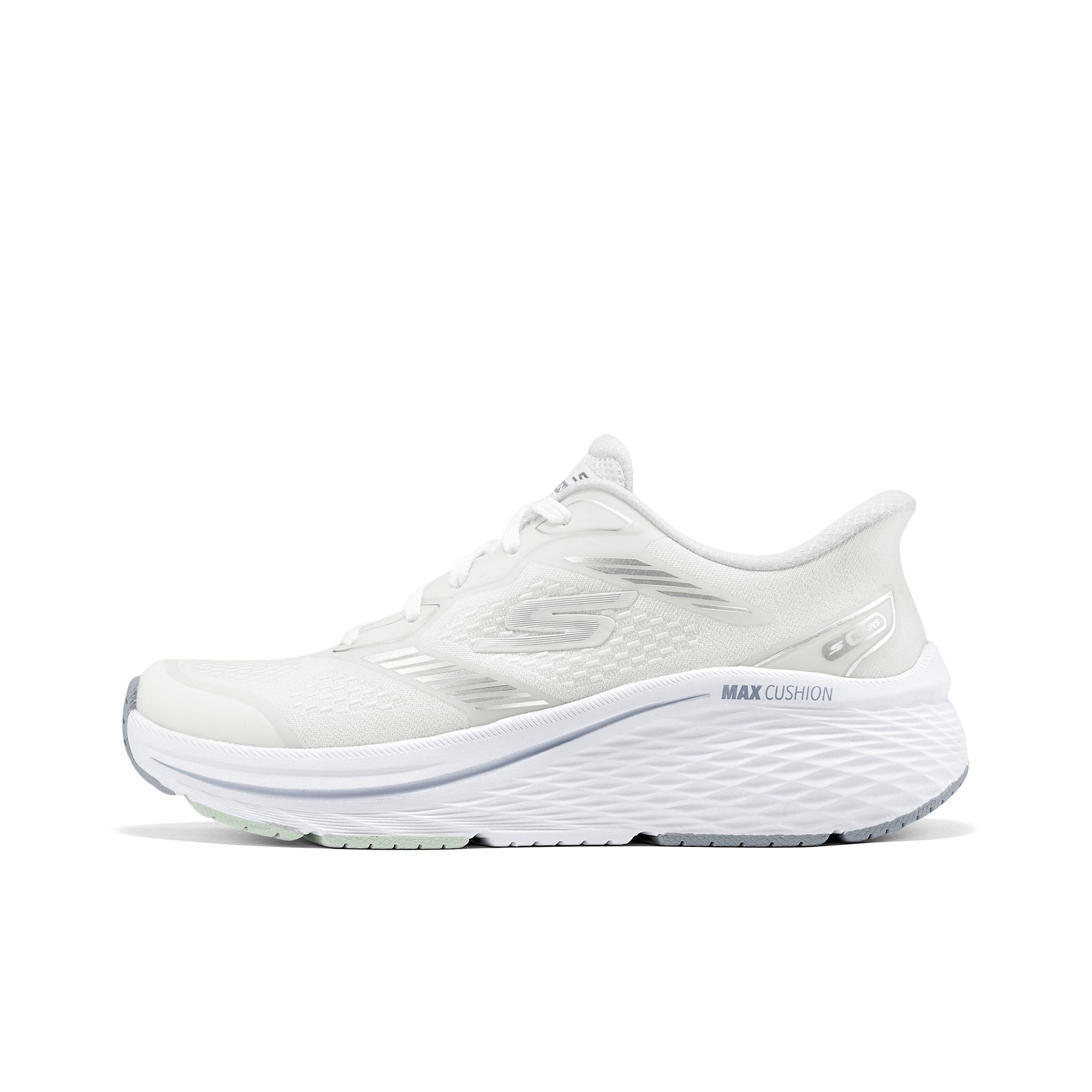 Skechers Slip-Ins Удобные Модные Повседневные Кроссовки Низкие Женские Белые 129655-WHT 36